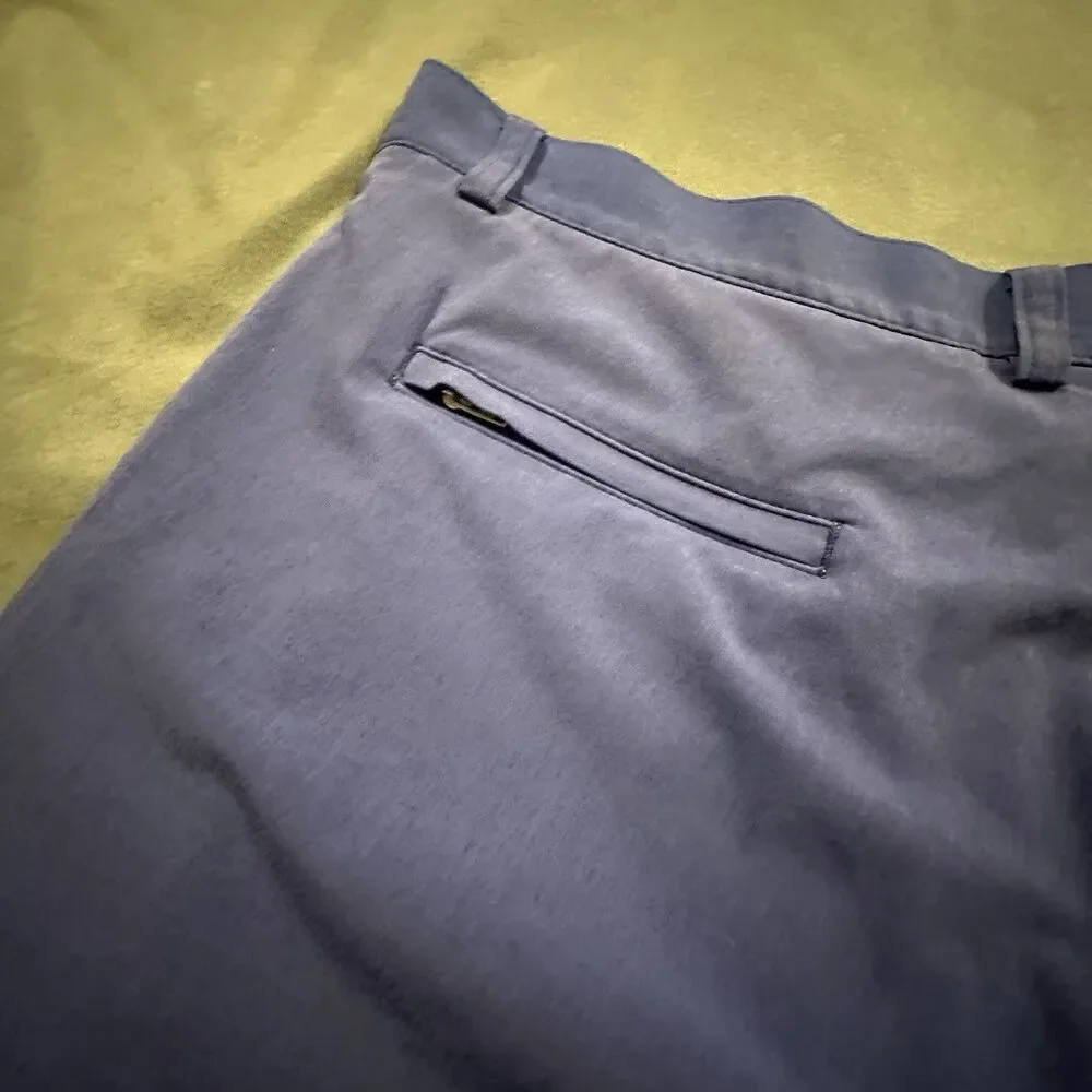 Peter Millar Chino Shorts Mens 40 Blue Wicking Casual Stretch Crown Golf Hiking